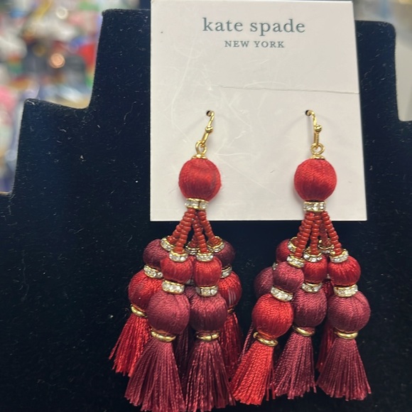 NWT ♠️kate spade♠️ Tassel Earrings… *PRETTY POMS*… As Seen on *PRINCESS KATE* ❤️ - Picture 4 of 6